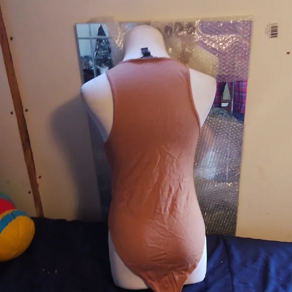 Forever 21 Light Brown Ribbed Top - Picture 2 of 3